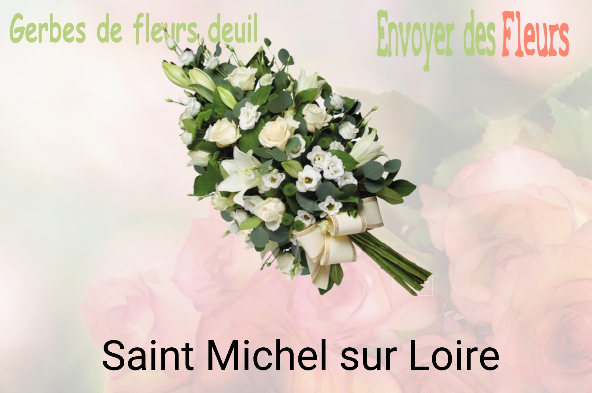 Gerbe de fleurs de deuil livrée à Saint-Michel-sur-Loire